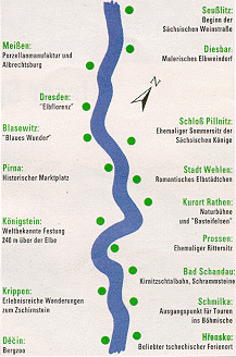 Karte des Fahrgebietes